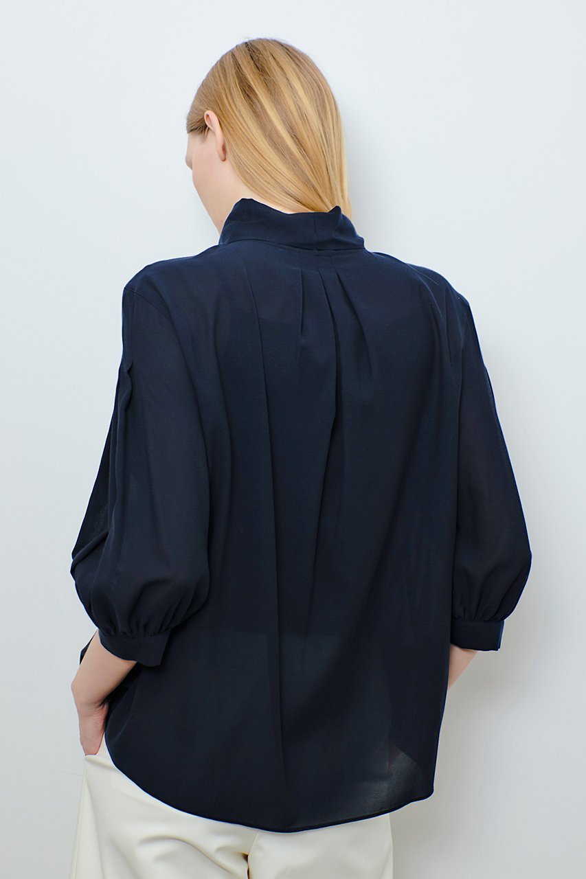 【アルアバイル/allureville】のキュプラコットンスカーフタイブラウス 人気、トレンドファッション・服の通販 founy(ファニー) 　ファッション　Fashion　レディースファッション　Fashion for Women　トップス・カットソー　Cut & Sew Tops　シャツ・ブラウス・オフィスカジュアル　Elegant Blouses & Button-Ups　エレガント 上品　Elegant　キュプラ　Cupro, Eco Fabric　スカーフ　Scarf, Neckwear　スリーブ　Sleeve, Long Sleeve / Short Sleeve　ロング　Long, Long-Length　other-8|ID: prp329100004437865 ipo3291000000032707094