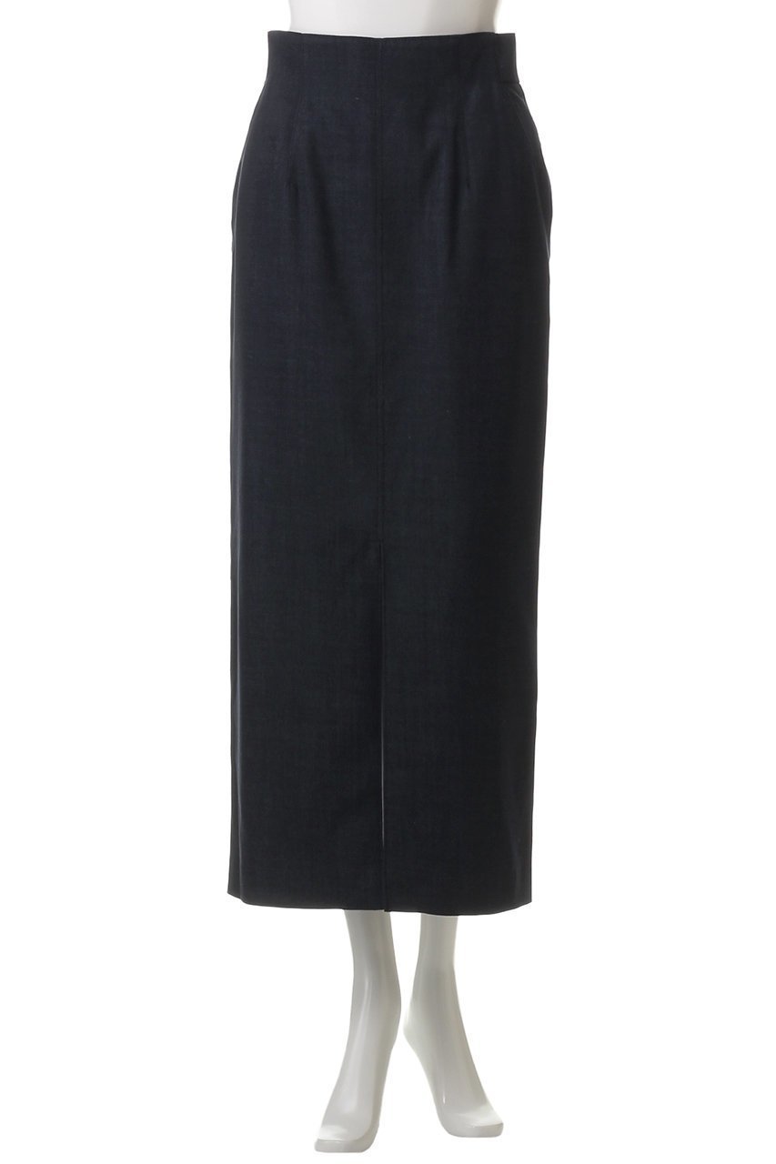 【アルアバイル/allureville】のデニムライクスリットスカート 人気、トレンドファッション・服の通販 founy(ファニー) 　ファッション　Fashion　レディースファッション　WOMEN　スカート　Skirt　ロングスカート　Long Skirt　シンプル　Simple　ストレート　Straight　スリット　Slit　タイトスカート　Tight Skirt　デニム　Denim　ロング　Long　other-2|ID: prp329100004437866 ipo3291000000031257278