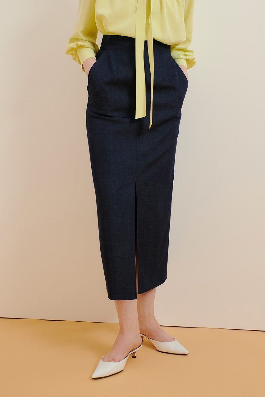 【アルアバイル/allureville】のデニムライクスリットスカート 人気、トレンドファッション・服の通販 founy(ファニー) 　ファッション　Fashion　レディースファッション　WOMEN　スカート　Skirt　ロングスカート　Long Skirt　シンプル　Simple　ストレート　Straight　スリット　Slit　タイトスカート　Tight Skirt　デニム　Denim　ロング　Long　other-6|ID: prp329100004437866 ipo3291000000031887943