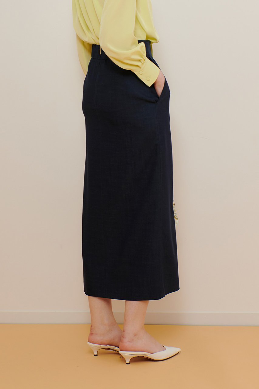 【アルアバイル/allureville】のデニムライクスリットスカート 人気、トレンドファッション・服の通販 founy(ファニー) 　ファッション　Fashion　レディースファッション　WOMEN　スカート　Skirt　ロングスカート　Long Skirt　シンプル　Simple　ストレート　Straight　スリット　Slit　タイトスカート　Tight Skirt　デニム　Denim　ロング　Long　other-7|ID: prp329100004437866 ipo3291000000031887944