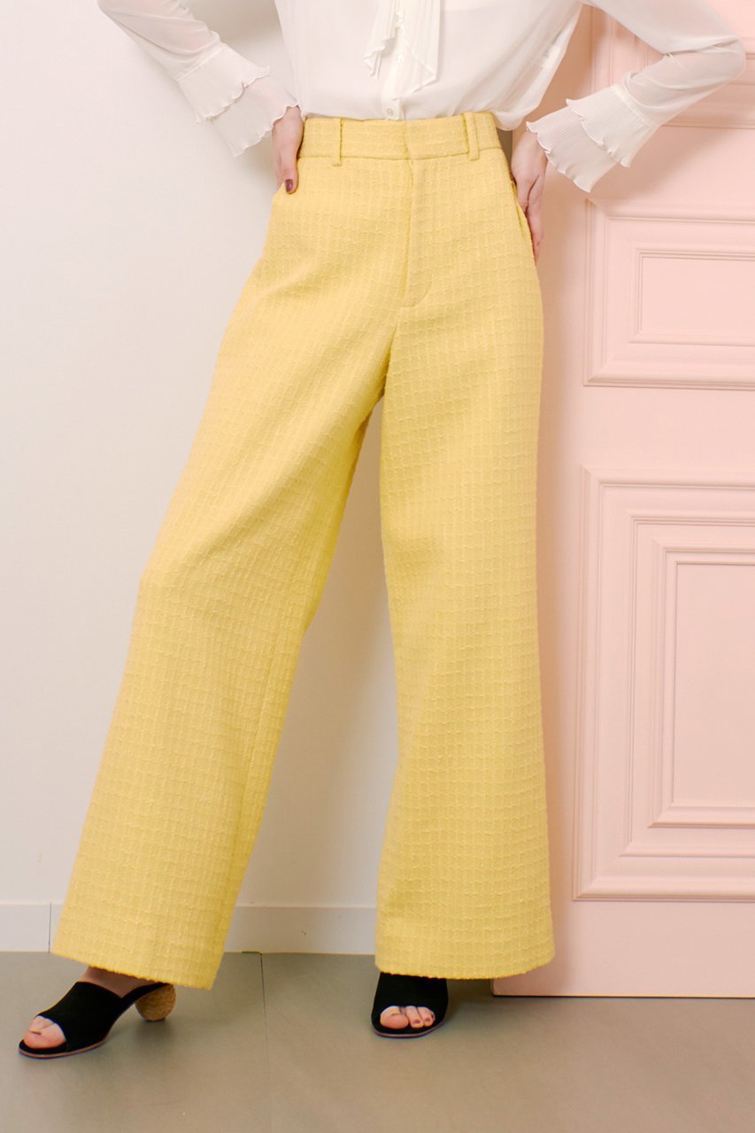 【アルアバイル/allureville】の【Loulou Willoughby】スラブツイードワイドパンツ 人気、トレンドファッション・服の通販 founy(ファニー) 　ファッション　Fashion　レディースファッション　WOMEN　パンツ　Pants　ジャケット　Jacket　スマート　Smart　セットアップ　Set Up　ツイード　Tweed　リラックス　Relax　ワイド　Wide　エレガント 上品　Elegant　other-6|ID: prp329100004437869 ipo3291000000031369582