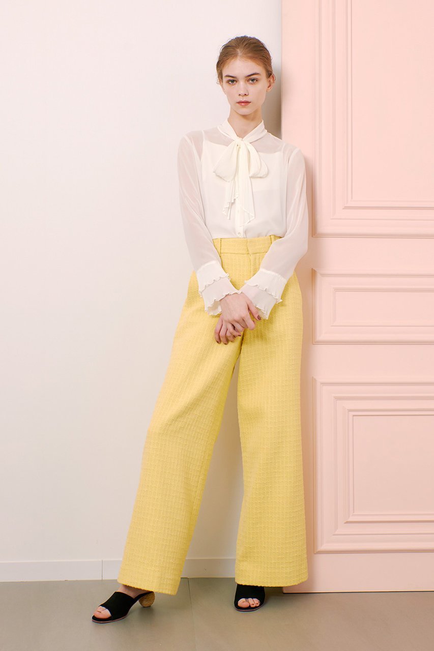 【アルアバイル/allureville】の【Loulou Willoughby】スラブツイードワイドパンツ 人気、トレンドファッション・服の通販 founy(ファニー) 　ファッション　Fashion　レディースファッション　WOMEN　パンツ　Pants　ジャケット　Jacket　スマート　Smart　セットアップ　Set Up　ツイード　Tweed　リラックス　Relax　ワイド　Wide　エレガント 上品　Elegant　other-8|ID: prp329100004437869 ipo3291000000031369585