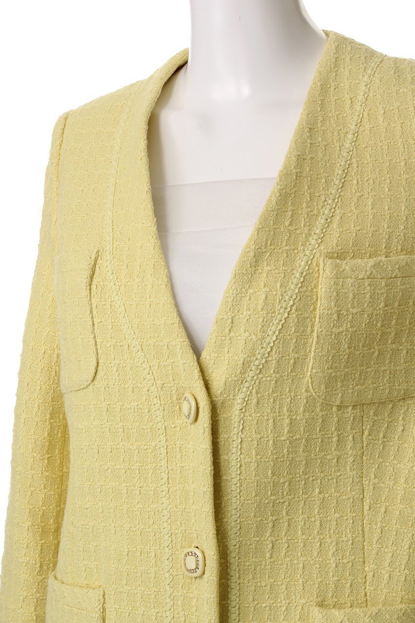【アルアバイル/allureville】の【Loulou Willoughby】スラブツイードロングジャケット 人気、トレンドファッション・服の通販 founy(ファニー) 　ファッション　Fashion　レディースファッション　WOMEN　アウター　Coat Outerwear　ジャケット　Jackets　クラシカル　Classical　ジャケット　Jacket　ツイード　Tweed　デニム　Denim　ポケット　Pocket　ロング　Long　エレガント 上品　Elegant　春　Spring　other-5|ID: prp329100004437870 ipo3291000000031326380