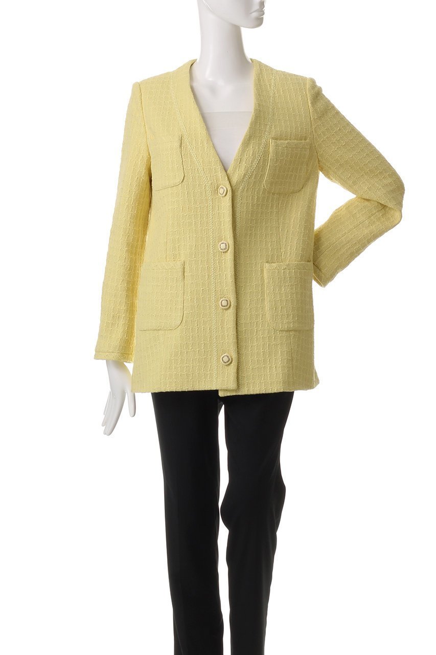 【アルアバイル/allureville】の【Loulou Willoughby】スラブツイードロングジャケット 人気、トレンドファッション・服の通販 founy(ファニー) 　ファッション　Fashion　レディースファッション　Fashion for Women　アウター　Coat / Outerwear Collection　レディースジャケット・軽アウター　Jackets　クラシカル　Classical, Vintage-Inspired　ジャケット　Jacket, Outerwear　ツイード　Twill, Twill Weave　デニム　Denim, Jeans Material　ポケット　Pocket, Pocket Detail　ロング　Long, Long-Length　エレガント 上品　Elegant　春　Spring　other-2|ID: prp329100004437870 ipo3291000000035847381