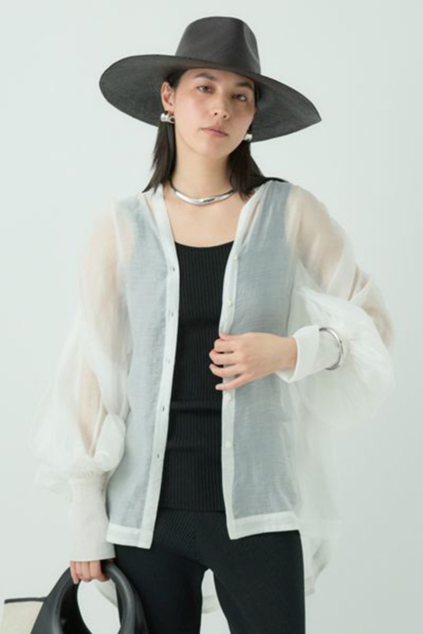 【カオス/Chaos】のレベッカブラウス 人気、トレンドファッション・服の通販 founy(ファニー) 　ファッション　Fashion　レディースファッション　Fashion for Women　トップス・カットソー　Cut & Sew Tops　シャツ・ブラウス・オフィスカジュアル　Elegant Blouses & Button-Ups　カフス　Cuff Design　ギャザー　Gathered, Ruffled　シアー　Sheer, See-Through　スリーブ　Sleeve, Long Sleeve / Short Sleeve　フォルム　Silhouette, Form　ロング　Long, Long-Length　夏　Summer　other-3|ID: prp329100004437871 ipo3291000000036064986