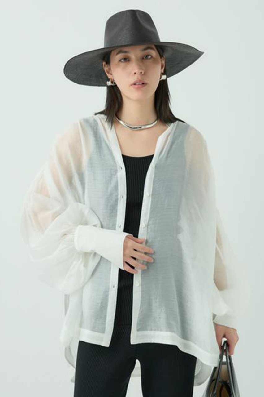 【カオス/Chaos】のレベッカブラウス 人気、トレンドファッション・服の通販 founy(ファニー) 　ファッション　Fashion　レディースファッション　Fashion for Women　トップス・カットソー　Cut & Sew Tops　シャツ・ブラウス・オフィスカジュアル　Elegant Blouses & Button-Ups　カフス　Cuff Design　ギャザー　Gathered, Ruffled　シアー　Sheer, See-Through　スリーブ　Sleeve, Long Sleeve / Short Sleeve　フォルム　Silhouette, Form　ロング　Long, Long-Length　夏　Summer　other-4|ID: prp329100004437871 ipo3291000000036064987