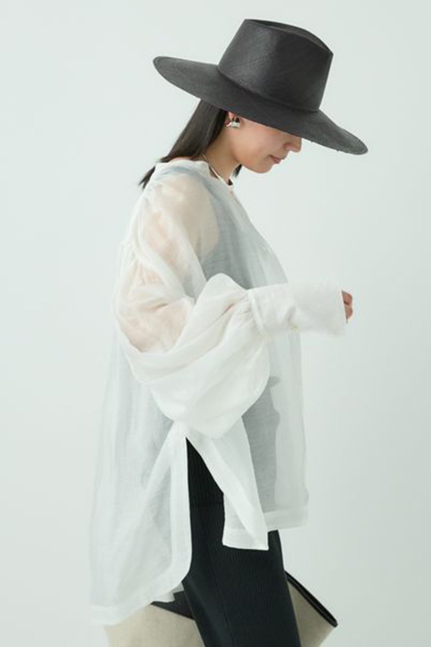 【カオス/Chaos】のレベッカブラウス 人気、トレンドファッション・服の通販 founy(ファニー) 　ファッション　Fashion　レディースファッション　Fashion for Women　トップス・カットソー　Cut & Sew Tops　シャツ・ブラウス・オフィスカジュアル　Elegant Blouses & Button-Ups　カフス　Cuff Design　ギャザー　Gathered, Ruffled　シアー　Sheer, See-Through　スリーブ　Sleeve, Long Sleeve / Short Sleeve　フォルム　Silhouette, Form　ロング　Long, Long-Length　夏　Summer　other-6|ID: prp329100004437871 ipo3291000000036064989