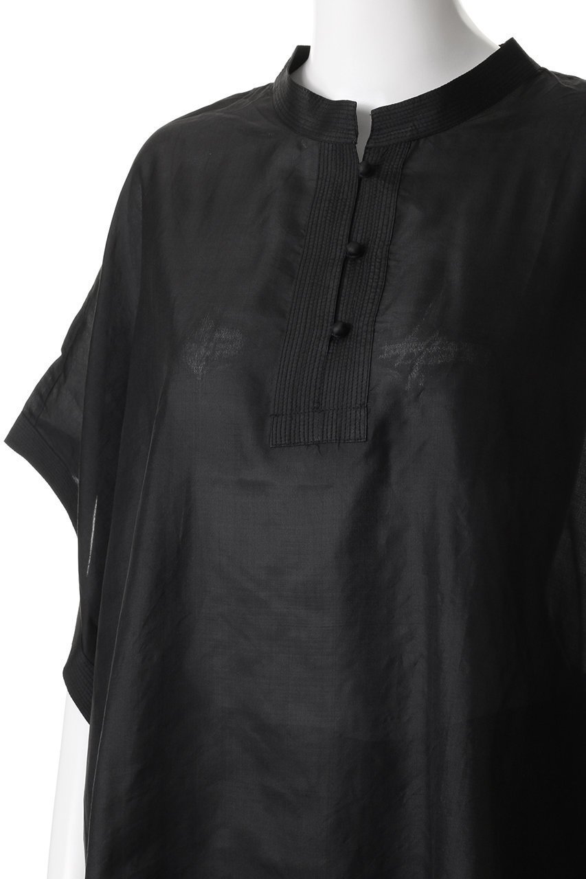 【プルミエ アロンディスモン/1er Arrondissement】の【COUTURE D ADAME】ブラウス 人気、トレンドファッション・服の通販 founy(ファニー) 　ファッション　Fashion　レディースファッション　Fashion for Women　トップス・カットソー　Cut & Sew Tops　シャツ・ブラウス・オフィスカジュアル　Elegant Blouses & Button-Ups　エレガント 上品　Elegant　シアー　Sheer, See-Through　ショート　Short, Short Length　シンプル　Simple, Minimal　スタンド　Stand Collar, Upright Stand　スリーブ　Sleeve, Long Sleeve / Short Sleeve　チュニック　Tunic, Long Top　デニム　Denim, Jeans Material　フレア　Flare, Flared　ワイド　Wide, Wide Fit　other-5|ID: prp329100004437876 ipo3291000000032811740
