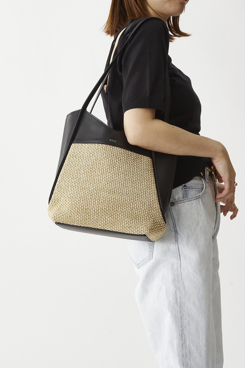 【プルミエ アロンディスモン/1er Arrondissement】の【MIUUR】トートバッグ 人気、トレンドファッション・服の通販 founy(ファニー) 　ファッション　Fashion　レディースファッション　WOMEN　バッグ　Bag　おすすめ　Recommend　シンプル　Simple　ポケット　Pocket　ミックス　Mix　ラフィア　Raffia　other-6|ID: prp329100004437877 ipo3291000000031326402