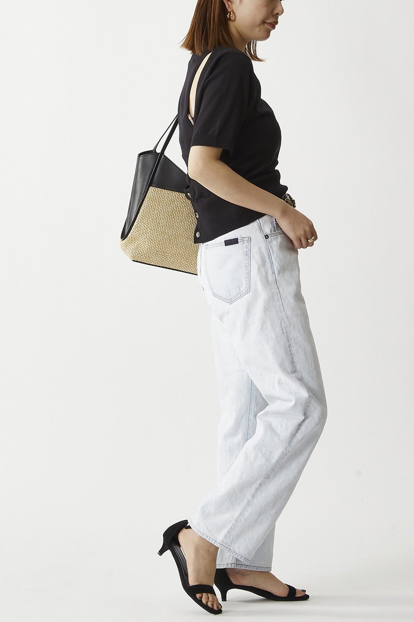 【プルミエ アロンディスモン/1er Arrondissement】の【MIUUR】トートバッグ 人気、トレンドファッション・服の通販 founy(ファニー) 　ファッション　Fashion　レディースファッション　WOMEN　バッグ　Bag　おすすめ　Recommend　シンプル　Simple　ポケット　Pocket　ミックス　Mix　ラフィア　Raffia　other-7|ID: prp329100004437877 ipo3291000000031326403