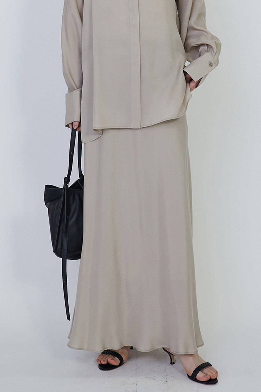 【プルミエ アロンディスモン/1er Arrondissement】のキュプラフィブリルマーメイドスカート 人気、トレンドファッション・服の通販 founy(ファニー) 　ファッション　Fashion　レディースファッション　Fashion for Women　スカート　Skirts　ロングスカート　Long Skirts / Maxi & Midi Skirts　エレガント 上品　Elegant　ジャケット　Jacket, Outerwear　マーメイド　Mermaid, Fishtail Silhouette　ロング　Long, Long-Length　other-6|ID: prp329100004437881 ipo3291000000035954708