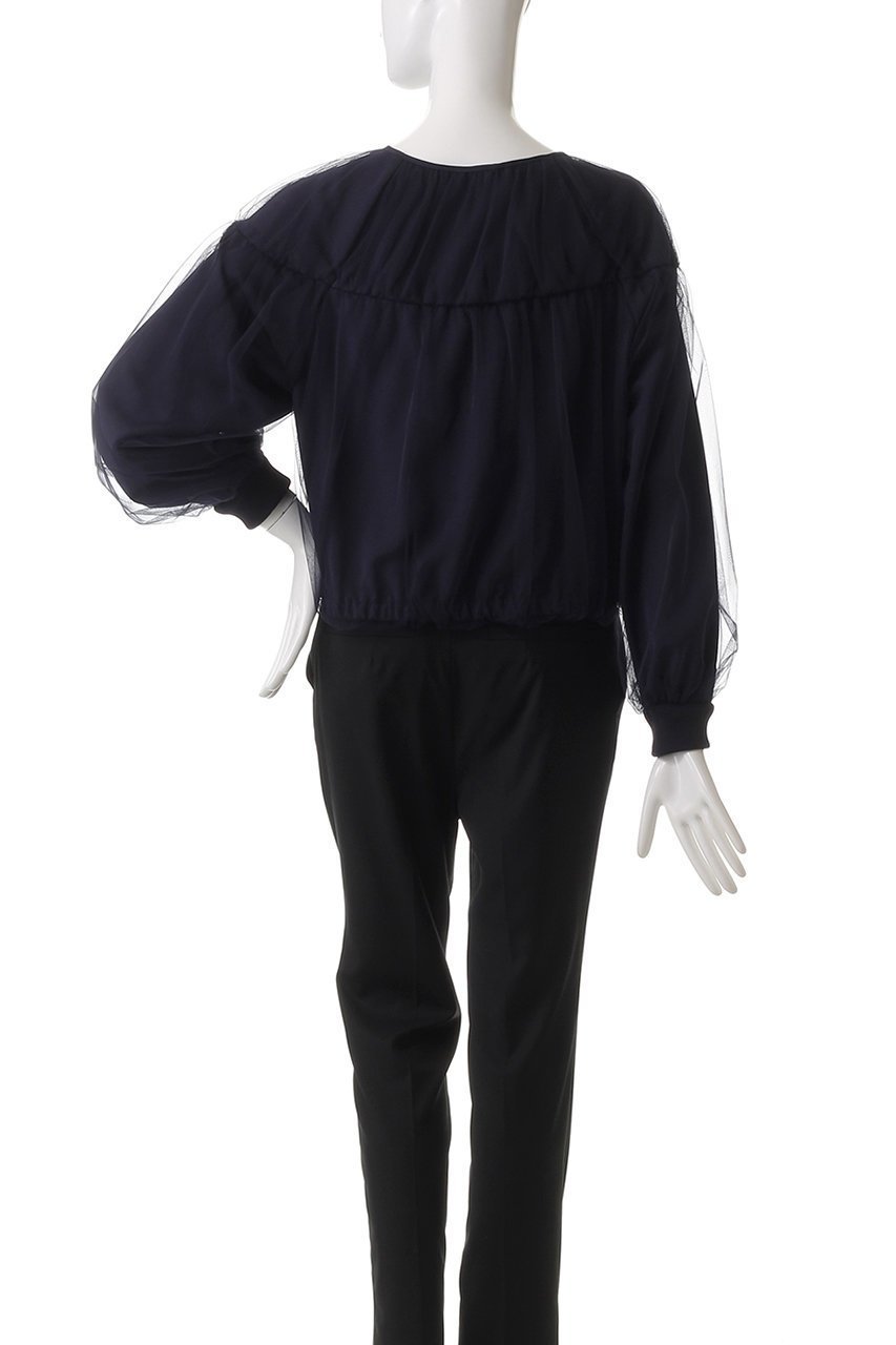 【アナイ/ANAYI】のチュールヨークギャザーブルゾン 人気、トレンドファッション・服の通販 founy(ファニー) 　ファッション　Fashion　レディースファッション　WOMEN　アウター　Coat Outerwear　ジャケット　Jackets　ブルゾン　Blouson/Jackets　エレガント 上品　Elegant　ギャザー　Gather　ジップ　Zip　ジャケット　Jacket　スリーブ　Sleeve　チュール　Tulle　ブルゾン　Blouson　other-4|ID: prp329100004437885 ipo3291000000031257405
