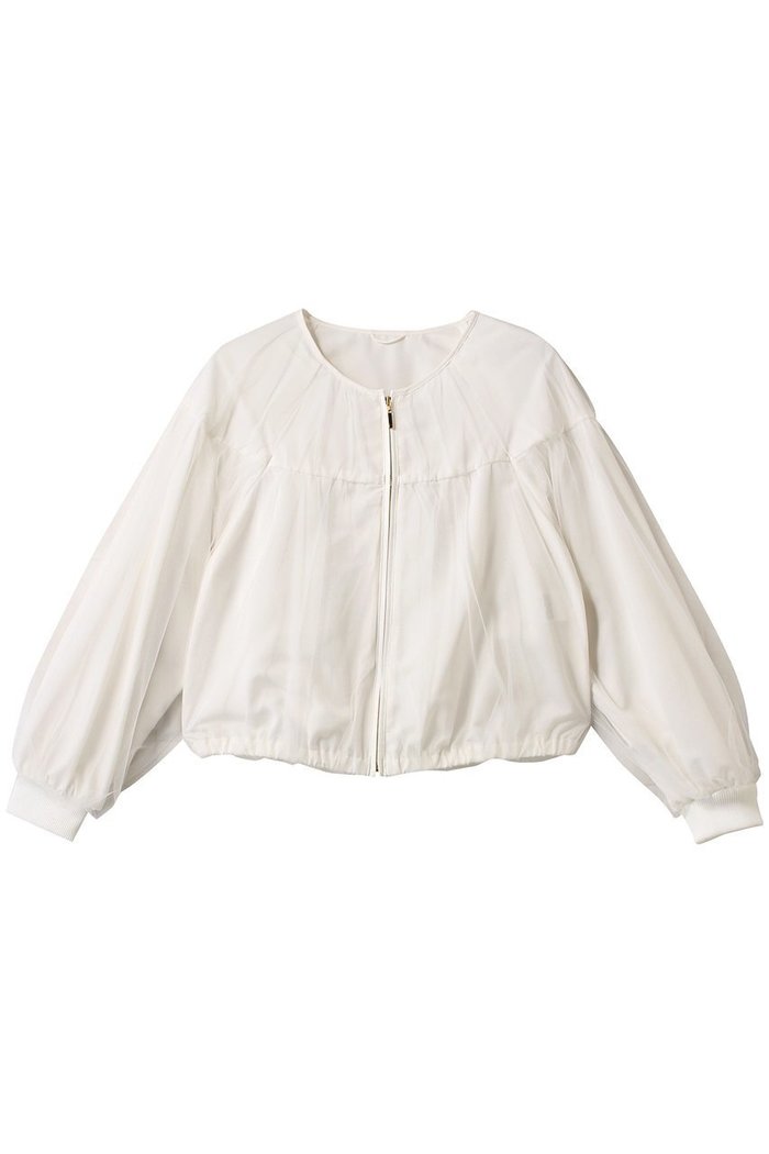 【アナイ/ANAYI】のチュールヨークギャザーブルゾン インテリア・キッズ・メンズ・レディースファッション・服の通販 founy(ファニー) https://founy.com/ ファッション Fashion レディースファッション Fashion for Women アウター Coat / Outerwear Collection レディースジャケット・軽アウター Jackets ブルゾンジャケット・スポーティアウター Blouson Jackets エレガント 上品 Elegant ギャザー Gathered, Ruffled ジップ Zip, Zipper ジャケット Jacket, Outerwear スリーブ Sleeve, Long Sleeve / Short Sleeve チュール Tulip, Tulip Motif ブルゾン Blouson, Bomber Jacket |ID: prp329100004437885 ipo3291000000035846948