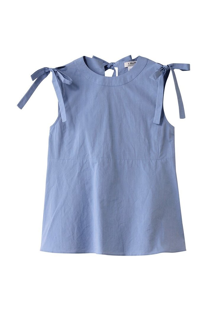 【マックスマーラ/Max Mara】の【 S Max Mara】ELEONORA コットンリボンショルダーブラウス インテリア・キッズ・メンズ・レディースファッション・服の通販 founy(ファニー) https://founy.com/ ファッション Fashion レディースファッション WOMEN トップス・カットソー Tops/Tshirt キャミソール / ノースリーブ No Sleeves シャツ/ブラウス Shirts/Blouses ショルダー Shoulder ノースリーブ No Sleeve フェミニン Feminine リボン Ribbon 夏 Summer NEW・新作・新着・新入荷 New Arrivals 春 Spring S/S・春夏 Ss・Spring/Summer |ID: prp329100004437887 ipo3291000000030996932