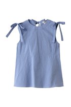 【マックスマーラ/Max Mara】の【 S Max Mara】ELEONORA コットンリボンショルダーブラウス 人気、トレンドファッション・服の通販 founy(ファニー) ファッション Fashion レディースファッション Fashion for Women トップス・カットソー Cut & Sew Tops キャミソール&ノースリーブ Camisoles & Sleeveless Tops シャツ・ブラウス・オフィスカジュアル Elegant Blouses & Button-Ups ショルダー Shoulder, Shoulder Strap ノースリーブ Sleeveless, No-Sleeve フェミニン Feminine, Girly リボン Ribbon, Bow 夏 Summer 春 Spring S/S・春夏 SS, Spring/Summer, Warm Season thumbnail ライトブルー|ID: prp329100004437887 ipo3291000000032854432