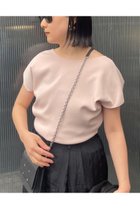 【カオス/Chaos】のルーチェニットTシャツ 人気、トレンドファッション・服の通販 founy(ファニー) ファッション Fashion レディースファッション WOMEN トップス・カットソー Tops/Tshirt ニット Knit Tops シャツ/ブラウス Shirts/Blouses ロング / Tシャツ T-Shirts プルオーバー Pullover なめらか Smooth コンパクト Compact シルク Silk スリット Slit エレガント 上品 Elegant NEW・新作・新着・新入荷 New Arrivals thumbnail ピンク|ID: prp329100004437892 ipo3291000000030996944