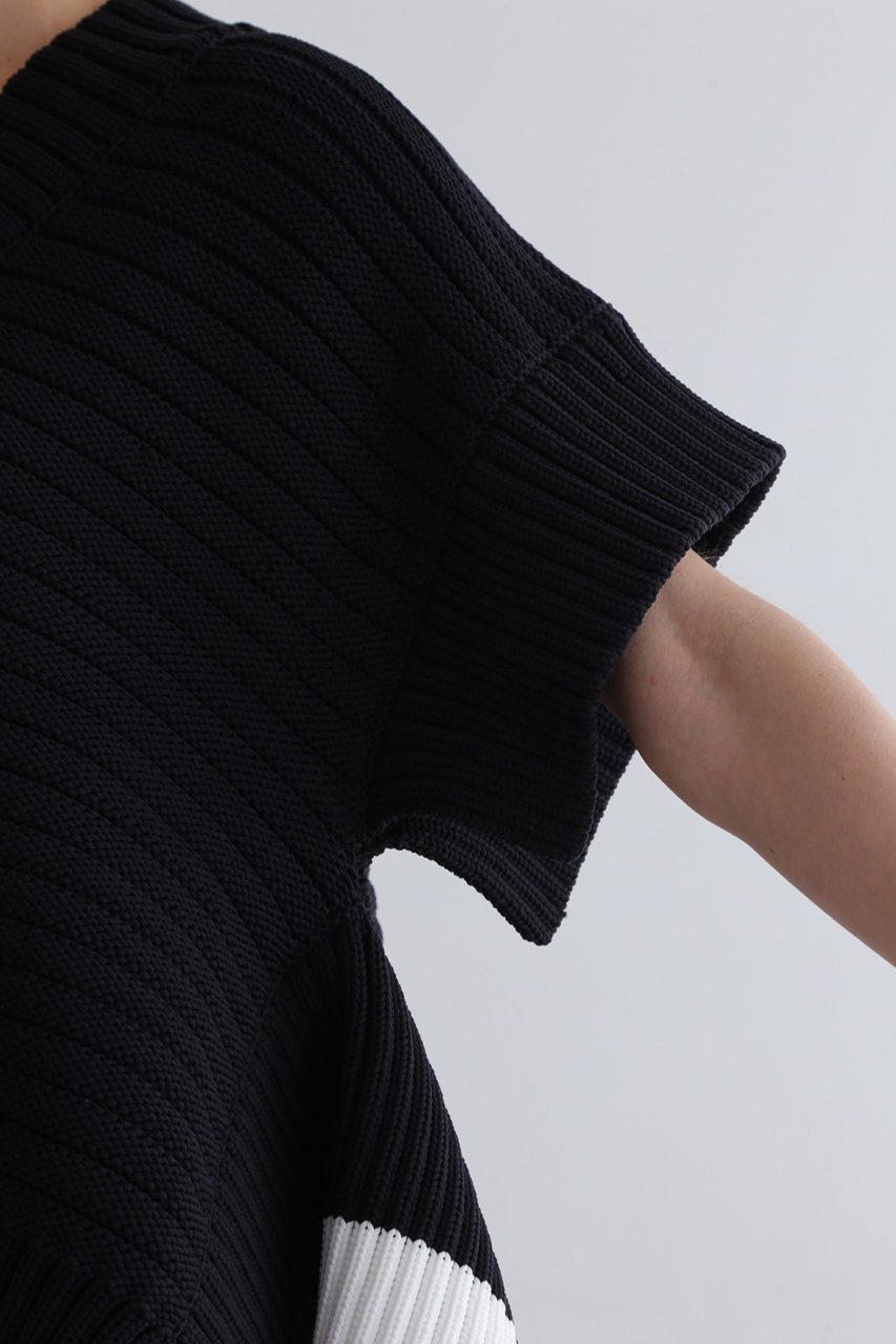 【ル フィル/LE PHIL】のチャンキーバイカラーニットジレ 人気、トレンドファッション・服の通販 founy(ファニー) 　ファッション　Fashion　レディースファッション　WOMEN　アウター　Coat Outerwear　ジャケット　Jackets　カットソー　Cut And Sew　シンプル　Simple　ジャケット　Jacket　チューブ　Tube　ベスト　Vest　ベーシック　Basic　other-3|ID: prp329100004437900 ipo3291000000031713973