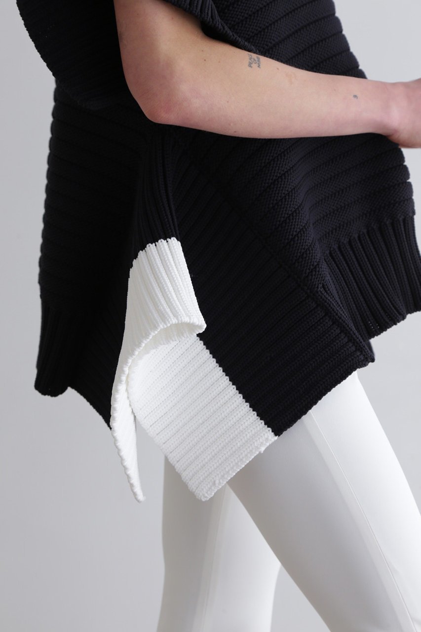 【ル フィル/LE PHIL】のチャンキーバイカラーニットジレ 人気、トレンドファッション・服の通販 founy(ファニー) 　ファッション　Fashion　レディースファッション　WOMEN　アウター　Coat Outerwear　ジャケット　Jackets　カットソー　Cut And Sew　シンプル　Simple　ジャケット　Jacket　チューブ　Tube　ベスト　Vest　ベーシック　Basic　other-5|ID: prp329100004437900 ipo3291000000031713975