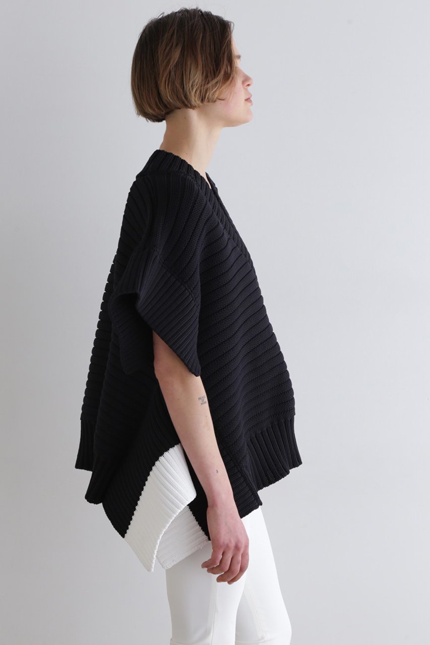 【ル フィル/LE PHIL】のチャンキーバイカラーニットジレ 人気、トレンドファッション・服の通販 founy(ファニー) 　ファッション　Fashion　レディースファッション　WOMEN　アウター　Coat Outerwear　ジャケット　Jackets　カットソー　Cut And Sew　シンプル　Simple　ジャケット　Jacket　チューブ　Tube　ベスト　Vest　ベーシック　Basic　other-8|ID: prp329100004437900 ipo3291000000031713978