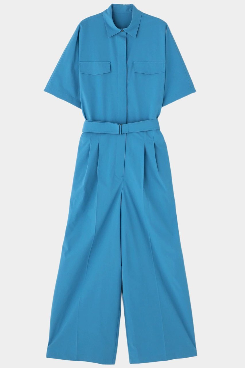 【ル フィル/LE PHIL】のSOLOTEXブロードジャンプスーツ インテリア・キッズ・メンズ・レディースファッション・服の通販 founy(ファニー) 　ファッション　Fashion　レディースファッション　Fashion for Women　パンツ　Pants & Trousers　スーツ　Suit, Formalwear　ブロード　Broadcloth, Fine Cotton　ボトム　Bottoms, Lower Wear　ワイド　Wide, Wide Fit　エレガント 上品　Elegant　定番　Standard, Basic Item　ブルー|ID: prp329100004437903 ipo3291000000036157793