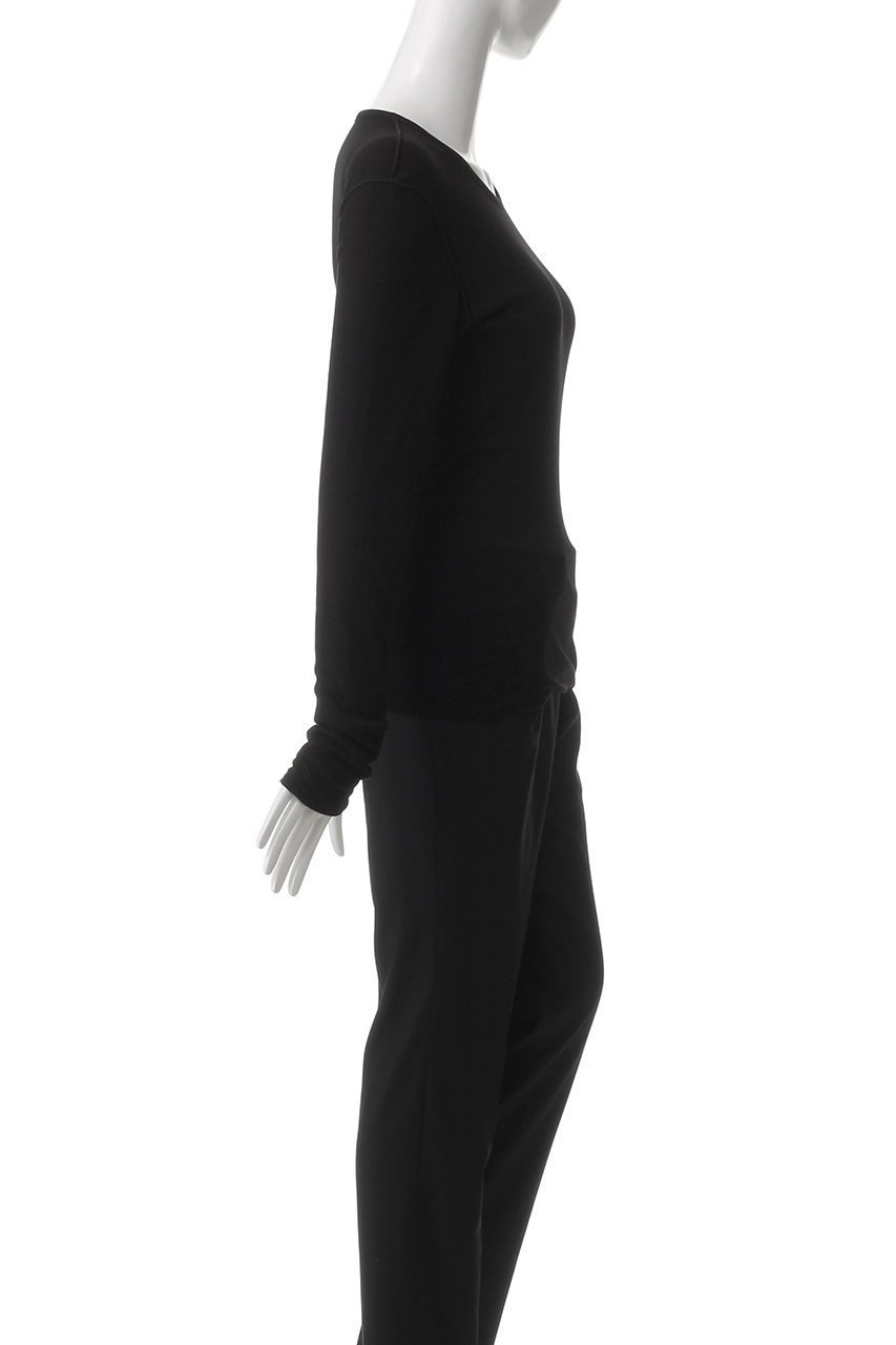 【デパリエ/DEPAREILLE】のシアーストレッチリバーシブルクルーネック 人気、トレンドファッション・服の通販 founy(ファニー) 　ファッション　Fashion　レディースファッション　Fashion for Women　トップス・カットソー　Cut & Sew Tops　シャツ・ブラウス・オフィスカジュアル　Elegant Blouses & Button-Ups　ロングTシャツ・Tシャツ　Longline T-Shirts & Tees　カットソー・ベーシックTシャツ　Cut-and-Sewn Tops / Stretch Tees & Basics　インナー　Innerwear　シンプル　Simple, Minimal　スリーブ　Sleeve, Long Sleeve / Short Sleeve　フィット　Fit, Slim Fit　ロング　Long, Long-Length　other-3|ID: prp329100004437906 ipo3291000000032858749
