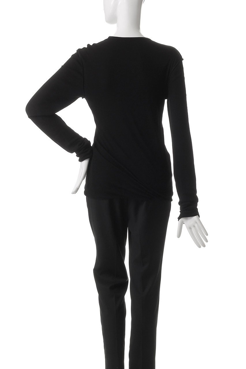 【デパリエ/DEPAREILLE】のシアーストレッチリバーシブルクルーネック 人気、トレンドファッション・服の通販 founy(ファニー) 　ファッション　Fashion　レディースファッション　Fashion for Women　トップス・カットソー　Cut & Sew Tops　シャツ・ブラウス・オフィスカジュアル　Elegant Blouses & Button-Ups　ロングTシャツ・Tシャツ　Longline T-Shirts & Tees　カットソー・ベーシックTシャツ　Cut-and-Sewn Tops / Stretch Tees & Basics　インナー　Innerwear　シンプル　Simple, Minimal　スリーブ　Sleeve, Long Sleeve / Short Sleeve　フィット　Fit, Slim Fit　ロング　Long, Long-Length　other-4|ID: prp329100004437906 ipo3291000000032858753