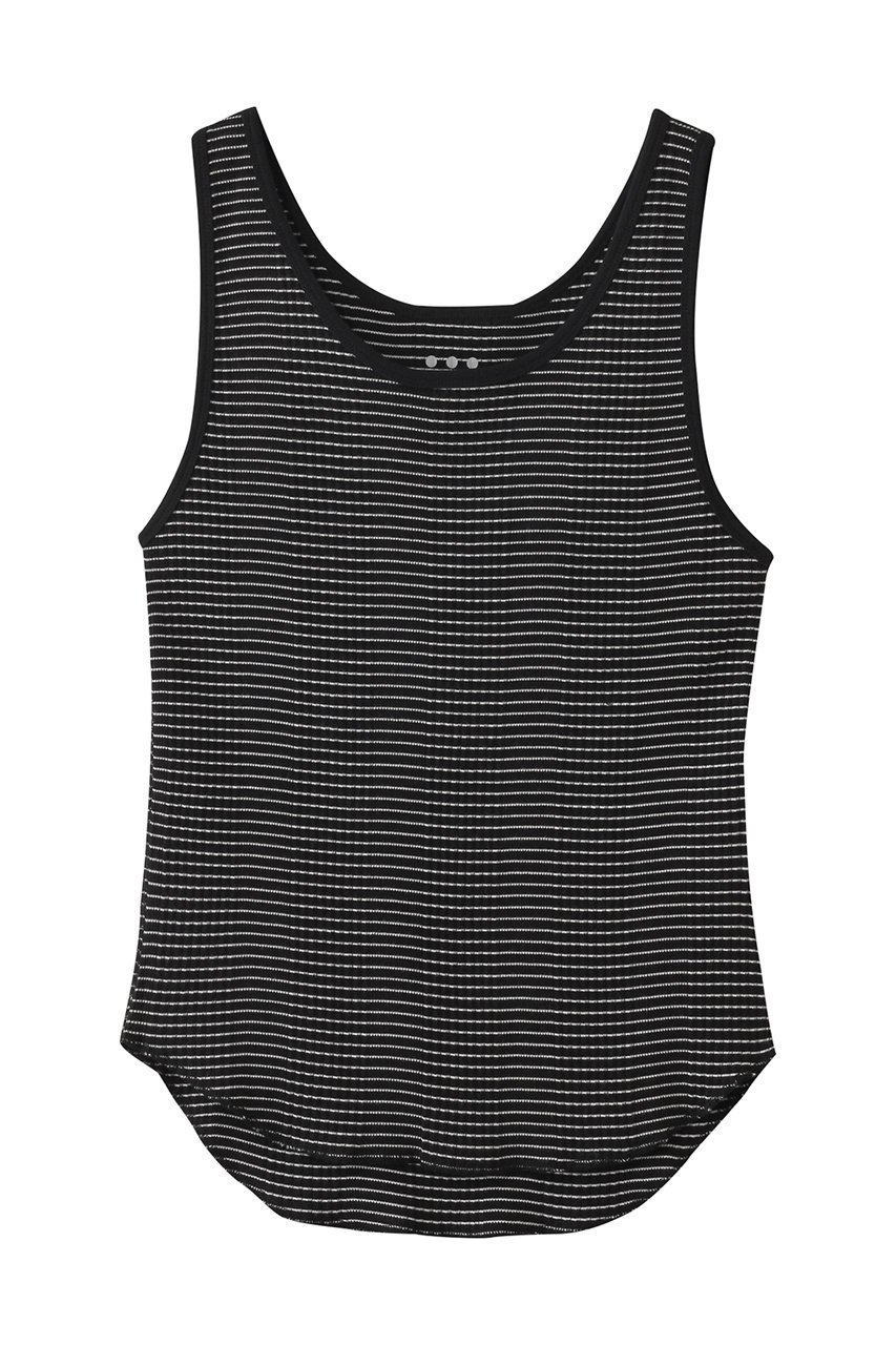 【スリー ドッツ/three dots】のカーメルリブ ケイト タンクトップ インテリア・キッズ・メンズ・レディースファッション・服の通販 founy(ファニー) 　ファッション　Fashion　レディースファッション　Fashion for Women　トップス・カットソー　Cut & Sew Tops　キャミソール&ノースリーブ　Camisoles & Sleeveless Tops　シャツ・ブラウス・オフィスカジュアル　Elegant Blouses & Button-Ups　ロングTシャツ・Tシャツ　Longline T-Shirts & Tees　カットソー・ベーシックTシャツ　Cut-and-Sewn Tops / Stretch Tees & Basics　インナー　Innerwear　カーディガン　Cardigan, Knitwear　キャミソール　Camisole, Spaghetti Strap Top　シンプル　Simple, Minimal　ジャケット　Jacket, Outerwear　ストレッチ　Stretch, Stretchy Fabric　タンク　Tank Top, Sleeveless Top　フィット　Fit, Slim Fit　エレガント 上品　Elegant　ブラック×オフホワイト|ID: prp329100004437910 ipo3291000000035700537