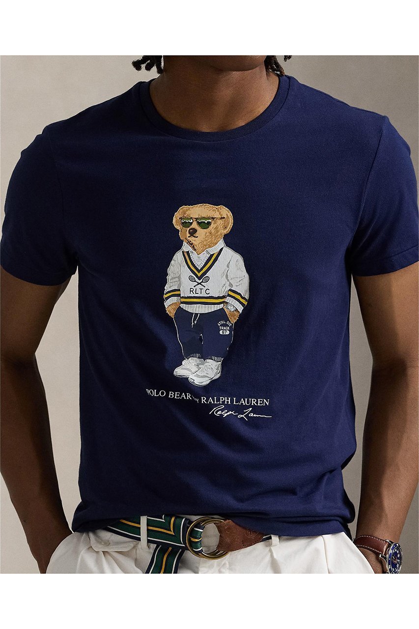 【ラルフローレン/RALPH LAUREN / MEN】の【MEN】【POLO RALPH LAUREN】カスタム スリム フィット Polo ベア ジャージー Tシャツ 人気、トレンドファッション・服の通販 founy(ファニー) 　ファッション　Fashion　メンズファッション　Fashion for Men　トップス・カットソー　Cut & Sew Tops　メンズシャツ　Shirts　インナー　Innerwear　ショーツ　Shorts, Short Pants　ショート　Short, Short Length　シンプル　Simple, Minimal　ジャケット　Jacket, Outerwear　スリム　Slim, Slim Fit　スリーブ　Sleeve, Long Sleeve / Short Sleeve　デニム　Denim, Jeans Material　フィット　Fit, Slim Fit　フロント　Front, Front Design　プリント　Print, Printed Pattern　人気　Popular, Best Seller　半袖　Short Sleeve, Half Sleeve　other-3|ID: prp329100004439212 ipo3291000000032863383