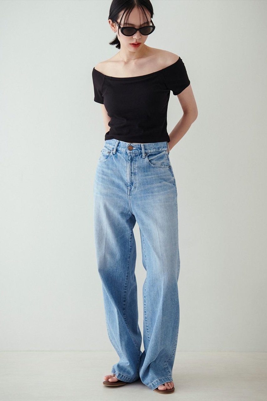 【レッドカード トーキョー/RED CARD TOKYO】のSlogan ルーズストレートデニムパンツ 人気、トレンドファッション・服の通販 founy(ファニー) 　ファッション　Fashion　レディースファッション　WOMEN　パンツ　Pants　デニムパンツ　Denim Pants　シンプル　Simple　ストレート　Straight　デニム　Denim　フィット　Fit　エレガント 上品　Elegant　再入荷　Restock/Back In Stock/Re Arrival　夏　Summer　定番　Standard　other-8|ID: prp329100004439216 ipo3291000000032124923