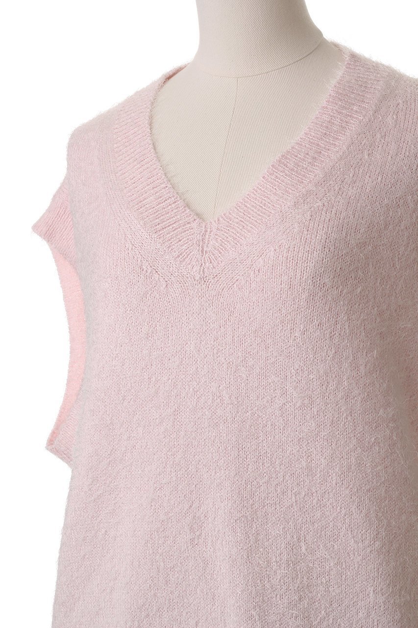 【ブラミンク/BLAMINK】のコットンシルク5Gベスト 人気、トレンドファッション・服の通販 founy(ファニー) 　ファッション　Fashion　レディースファッション　WOMEN　トップス・カットソー　Tops/Tshirt　ニット　Knit Tops　ベスト/ジレ　Gilets/Vests　プルオーバー　Pullover　シルク　Silk　ベスト　Vest　other-5|ID: prp329100004439225 ipo3291000000031326174