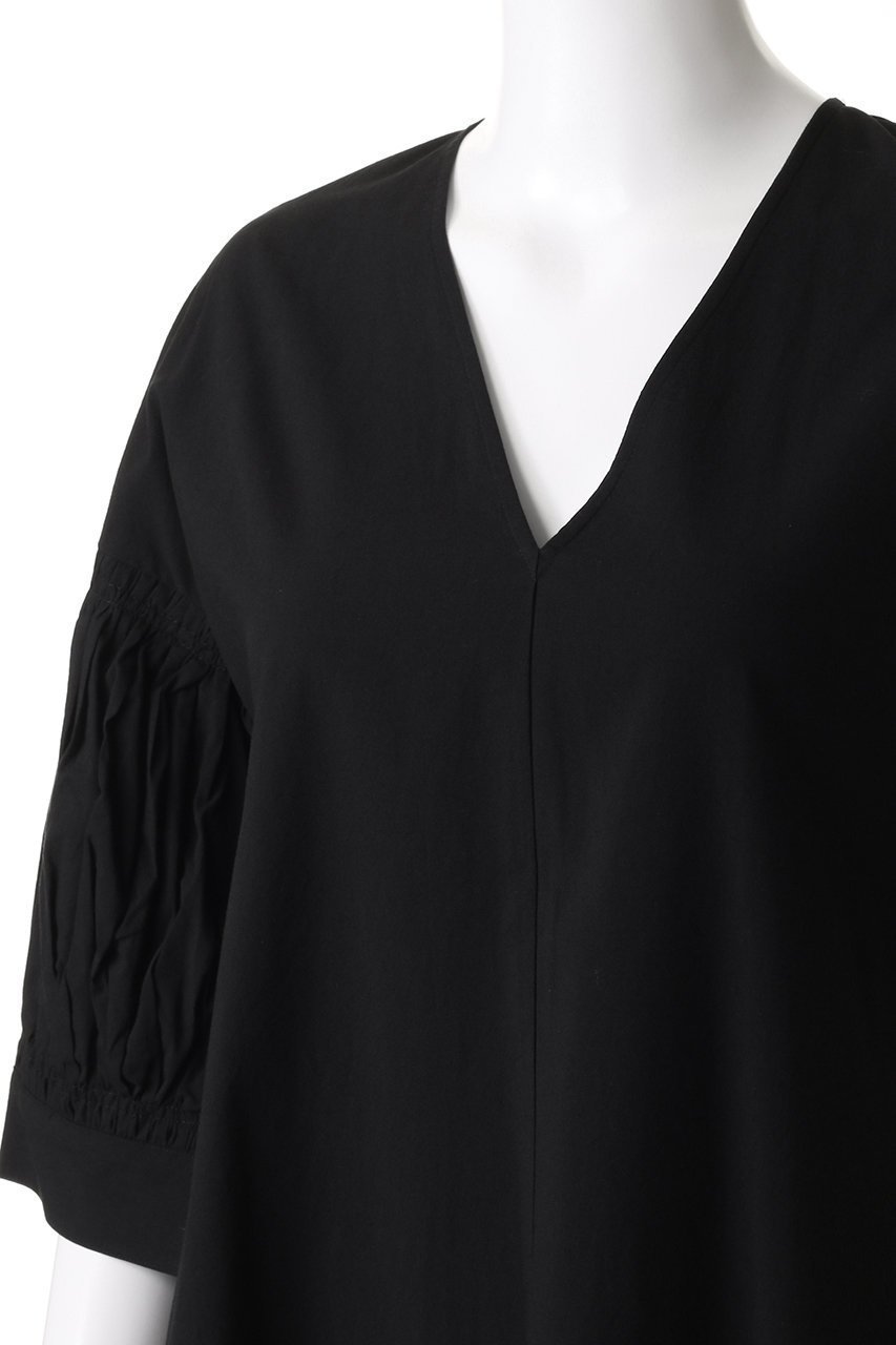 【ハー/HER.】のギャザースリーブAラインマキシワンピース 人気、トレンドファッション・服の通販 founy(ファニー) 　ファッション　Fashion　レディースファッション　WOMEN　ワンピース　Dress　チュニック　Tunic　マキシワンピース　Maxi Dress　ギャザー　Gather　スリーブ　Sleeve　チュニック　Tunic　バランス　Balance　フレア　Flare　ロング　Long　other-5|ID: prp329100004440214 ipo3291000000031326068