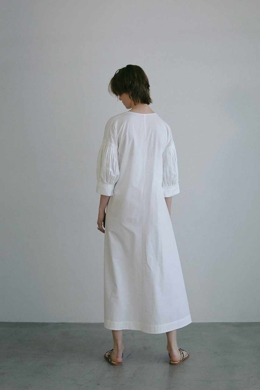 【ハー/HER.】のギャザースリーブAラインマキシワンピース 人気、トレンドファッション・服の通販 founy(ファニー) 　ファッション　Fashion　レディースファッション　WOMEN　ワンピース　Dress　チュニック　Tunic　マキシワンピース　Maxi Dress　ギャザー　Gather　スリーブ　Sleeve　チュニック　Tunic　バランス　Balance　フレア　Flare　ロング　Long　other-7|ID: prp329100004440214 ipo3291000000031326070