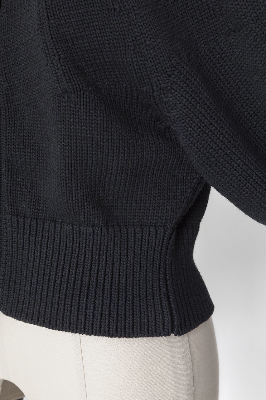 【オーヴィル/EAUVIRE】のパフスリーブカーディガン 人気、トレンドファッション・服の通販 founy(ファニー) 　ファッション　Fashion　レディースファッション　WOMEN　トップス・カットソー　Tops/Tshirt　ニット　Knit Tops　カーディガン　Cardigans　イタリア　Italy　カーディガン　Cardigan　シルク　Silk　スリーブ　Sleeve　ハイネック　High Neck　フロント　Front　other-7|ID: prp329100004440216 ipo3291000000031326078