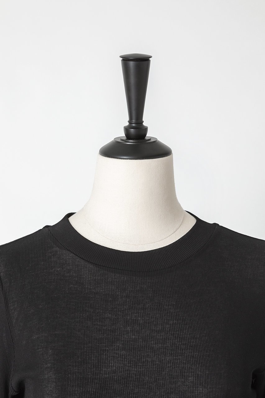 【オーヴィル/EAUVIRE】のハーフスリーブプルオーバー 人気、トレンドファッション・服の通販 founy(ファニー) 　ファッション　Fashion　レディースファッション　WOMEN　トップス・カットソー　Tops/Tshirt　ニット　Knit Tops　プルオーバー　Pullover　ジャージー　Jersey　ツイスト　Twist　テレコ　Tereko　フィット　Fit　日本製　Made In Japan　other-4|ID: prp329100004440217 ipo3291000000031256596