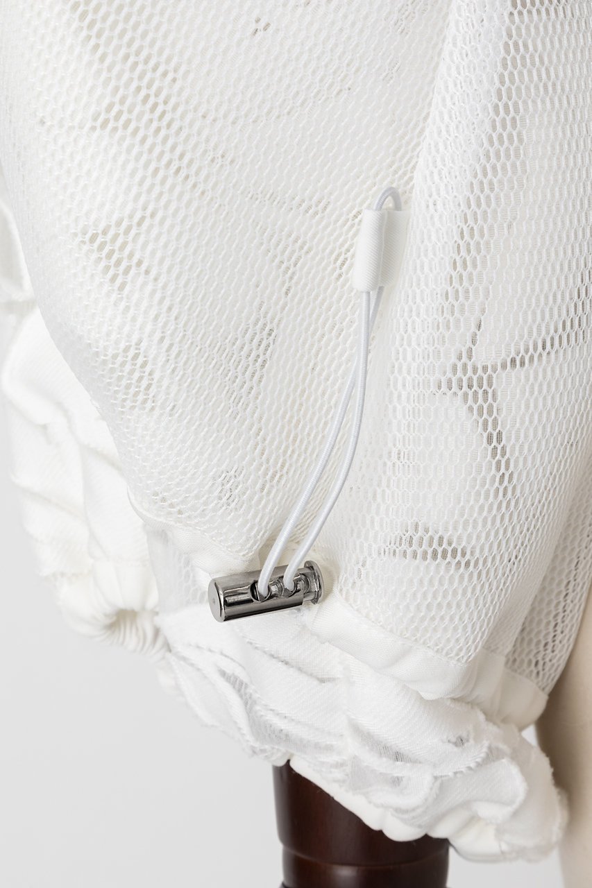 【オーヴィル/EAUVIRE】のバルーンブルゾン 人気、トレンドファッション・服の通販 founy(ファニー) 　ファッション　Fashion　レディースファッション　WOMEN　アウター　Coat Outerwear　ジャケット　Jackets　ブルゾン　Blouson/Jackets　ショート　Short　シルク　Silk　ジャカード　Jacquard　ジャケット　Jacket　ドローコード　Draw Cord　バルーン　Balloon　ブルゾン　Blouson　メッシュ　Mesh　再入荷　Restock/Back In Stock/Re Arrival　春　Spring　other-8|ID: prp329100004440218 ipo3291000000031326086