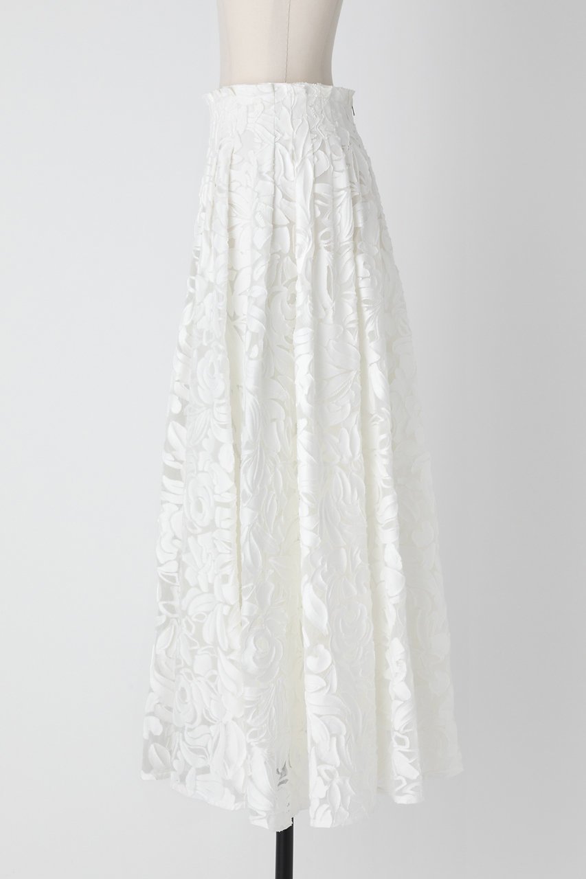 【オーヴィル/EAUVIRE】のボリュームタックスカート 人気、トレンドファッション・服の通販 founy(ファニー) 　ファッション　Fashion　レディースファッション　Fashion for Women　スカート　Skirts　エレガント 上品　Elegant　シルク　Silk, 100% Silk　ジャカード／ジャガード　Jacquard, Woven Pattern　フレア　Flare, Flared　再入荷　Restock / Back in Stock　other-2|ID: prp329100004440219 ipo3291000000035420242