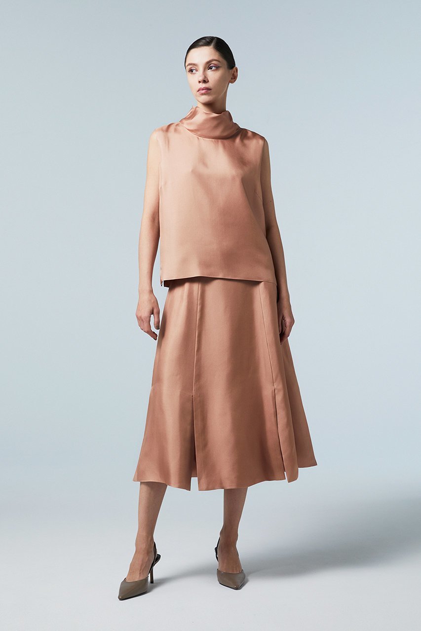 【オーヴィル/EAUVIRE】のマルチベンツフレアスカート 人気、トレンドファッション・服の通販 founy(ファニー) 　ファッション　Fashion　レディースファッション　WOMEN　スカート　Skirt　Aライン/フレアスカート　Flared A-Line Skirts　イタリア　Italy　シルク　Silk　スタイリッシュ　Stylish　ツイル　Twill　フレア　Flare　other-7|ID: prp329100004440220 ipo3291000000031326093