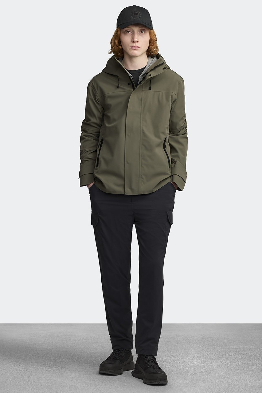 【カナダグース/CANADA GOOSE / MEN】の【MEN】5633MB Rupert Rain Jacket Black Label ルパート レイン ジャケット 人気、トレンドファッション・服の通販 founy(ファニー) 　ファッション　Fashion　メンズファッション　MEN　アウトドア　Outdoor　ジャケット　Jacket　スカラップ　Scalloped　スタイリッシュ　Stylish　ストライプ　Stripe　スリム　Slim　ダブル　Double　フロント　Front　ポケット　Pocket　レイン　Rain　other-2|ID: prp329100004440224 ipo3291000000031256645