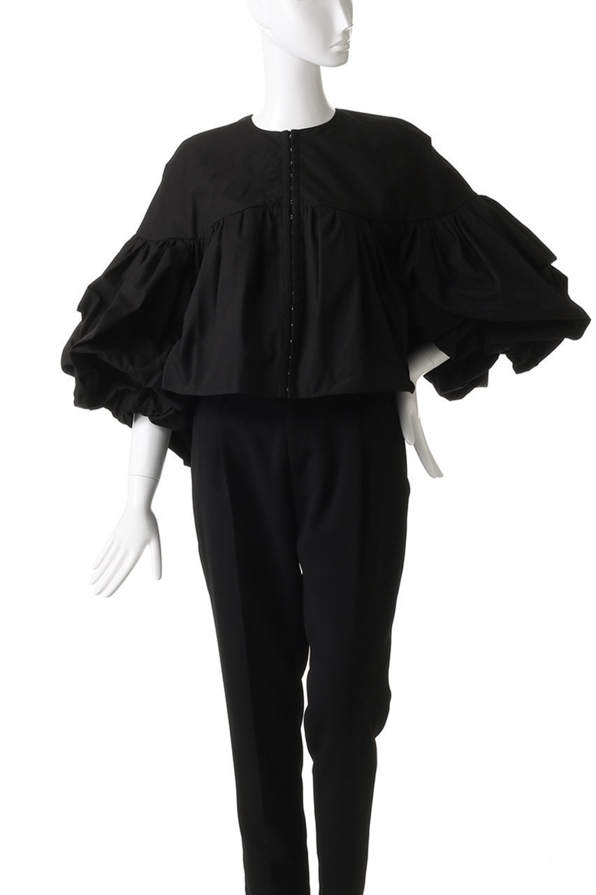 【ハー/HER.】のボリュームスリーブトップス 人気、トレンドファッション・服の通販 founy(ファニー) 　ファッション　Fashion　レディースファッション　WOMEN　トップス・カットソー　Tops/Tshirt　シャツ/ブラウス　Shirts/Blouses　ボリュームスリーブ / フリル袖　Volume Sleeve　シンプル　Simple　ジャケット　Jacket　スリーブ　Sleeve　バランス　Balance　フロント　Front　ボトム　Bottom　ロング　Long　other-2|ID: prp329100004440235 ipo3291000000031256709
