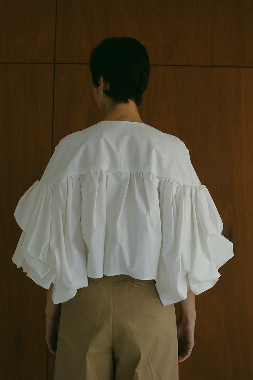 【ハー/HER.】のボリュームスリーブトップス 人気、トレンドファッション・服の通販 founy(ファニー) 　ファッション　Fashion　レディースファッション　WOMEN　トップス・カットソー　Tops/Tshirt　シャツ/ブラウス　Shirts/Blouses　ボリュームスリーブ / フリル袖　Volume Sleeve　シンプル　Simple　ジャケット　Jacket　スリーブ　Sleeve　バランス　Balance　フロント　Front　ボトム　Bottom　ロング　Long　other-7|ID: prp329100004440235 ipo3291000000031326149
