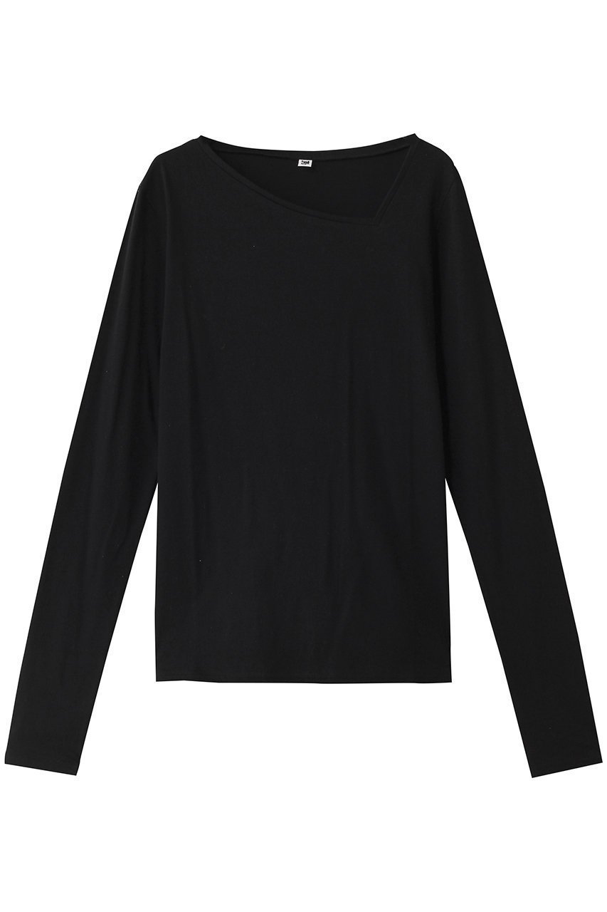 【ハー/HER.】のアシメネックカットソー インテリア・キッズ・メンズ・レディースファッション・服の通販 founy(ファニー) 　ファッション　Fashion　レディースファッション　Fashion for Women　トップス・カットソー　Cut & Sew Tops　シャツ・ブラウス・オフィスカジュアル　Elegant Blouses & Button-Ups　ロングTシャツ・Tシャツ　Longline T-Shirts & Tees　カットソー・ベーシックTシャツ　Cut-and-Sewn Tops / Stretch Tees & Basics　アシンメトリー　Asymmetrical Style　カットソー　Cut and Sewn Top　ショート　Short, Short Length　スリーブ　Sleeve, Long Sleeve / Short Sleeve　再入荷　Restock / Back in Stock　ブラック|ID: prp329100004440236 ipo3291000000032731999