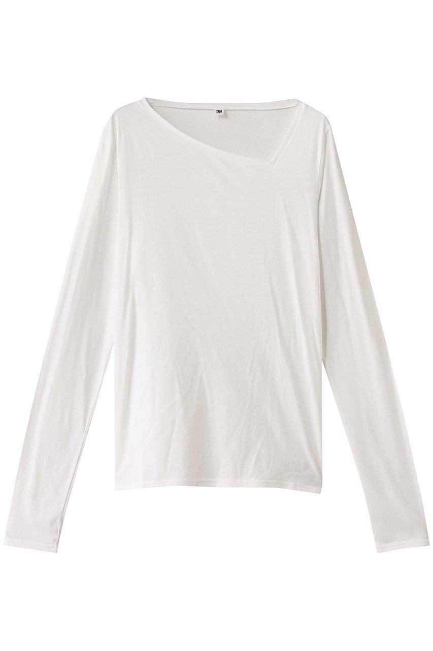 【ハー/HER.】のアシメネックカットソー インテリア・キッズ・メンズ・レディースファッション・服の通販 founy(ファニー) 　ファッション　Fashion　レディースファッション　Fashion for Women　トップス・カットソー　Cut & Sew Tops　シャツ・ブラウス・オフィスカジュアル　Elegant Blouses & Button-Ups　ロングTシャツ・Tシャツ　Longline T-Shirts & Tees　カットソー・ベーシックTシャツ　Cut-and-Sewn Tops / Stretch Tees & Basics　アシンメトリー　Asymmetrical Style　カットソー　Cut and Sewn Top　ショート　Short, Short Length　スリーブ　Sleeve, Long Sleeve / Short Sleeve　再入荷　Restock / Back in Stock　オフホワイト|ID: prp329100004440236 ipo3291000000032732000