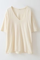 【ハー/HER.】の【3/20 12:00販売開始】VネックネップカットTシャツ ベージュ|ID:prp329100004440237