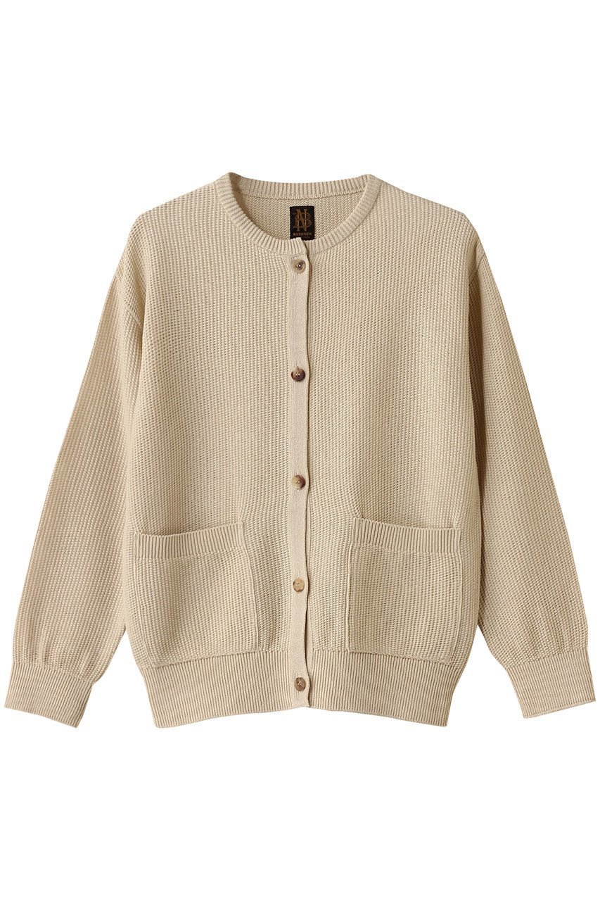 【バトナー/BATONER】のOX サマーニットクルーネックカーディガン インテリア・キッズ・メンズ・レディースファッション・服の通販 founy(ファニー) 　ファッション　Fashion　レディースファッション　Fashion for Women　トップス・カットソー　Cut & Sew Tops　ニット　Knit Tops & Sweaters　カーディガン・羽織り　Layered Style Cardigans　カーディガン　Cardigan, Knitwear　サマー　Summer, Summer Style　シアー　Sheer, See-Through　シンプル　Simple, Minimal　ベーシック　Basic, Essential　アイボリー|ID: prp329100004441120 ipo3291000000032940146