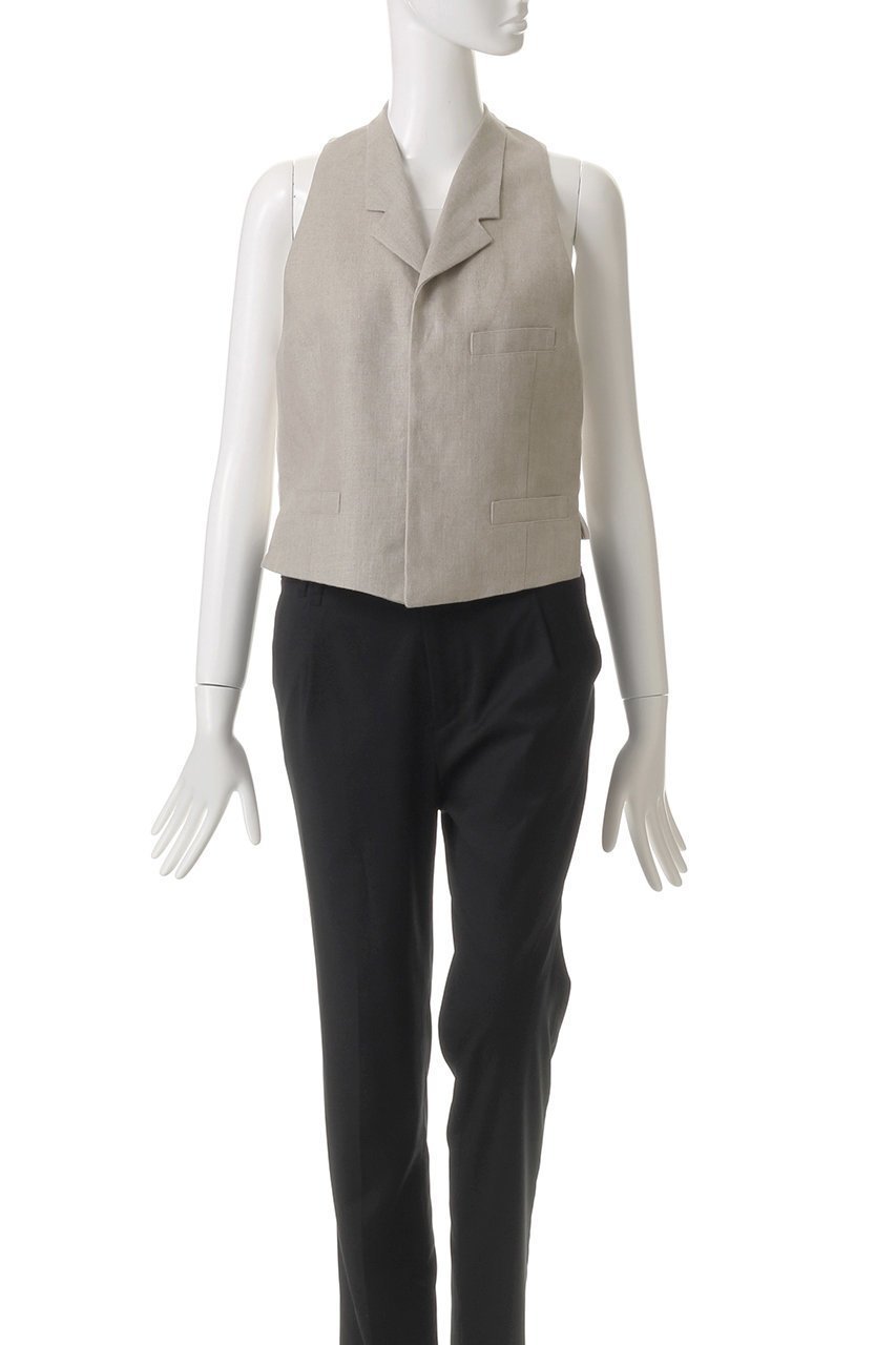【マルティニーク/martinique】の【CURRENTAGE】クラシックリネンジレ 人気、トレンドファッション・服の通販 founy(ファニー) 　ファッション　Fashion　レディースファッション　WOMEN　アウター　Coat Outerwear　ジャケット　Jackets　カットソー　Cut And Sew　ジャケット　Jacket　トレンド　Trend　フィット　Fit　フロント　Front　ベスト　Vest　ポケット　Pocket　リネン　Linen　other-2|ID: prp329100004441121 ipo3291000000031256194