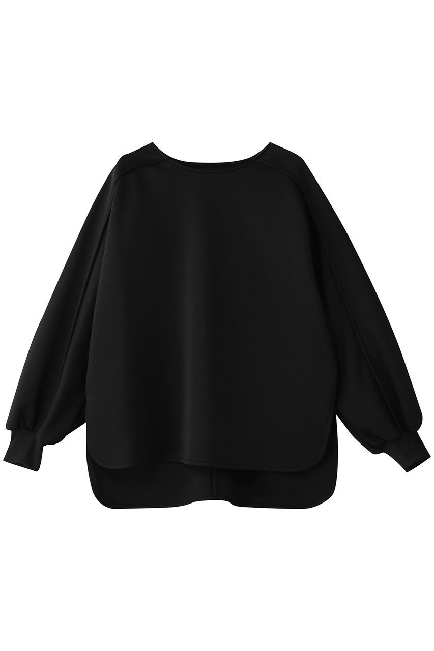 【ルームエイト/Room no.8】のSCUBAジャージ タッキング トップス インテリア・キッズ・メンズ・レディースファッション・服の通販 founy(ファニー) 　ファッション　Fashion　レディースファッション　Fashion for Women　トップス・カットソー　Cut & Sew Tops　シャツ・ブラウス・オフィスカジュアル　Elegant Blouses & Button-Ups　ロングTシャツ・Tシャツ　Longline T-Shirts & Tees　カットソー・ベーシックTシャツ　Cut-and-Sewn Tops / Stretch Tees & Basics　なめらか　Smooth, Silky Texture　スリーブ　Sleeve, Long Sleeve / Short Sleeve　トレンド　Trend, Trending Now　リラックス　Relax, Relaxed Fit　ロング　Long, Long-Length　ブラック|ID: prp329100004441126 ipo3291000000032863569