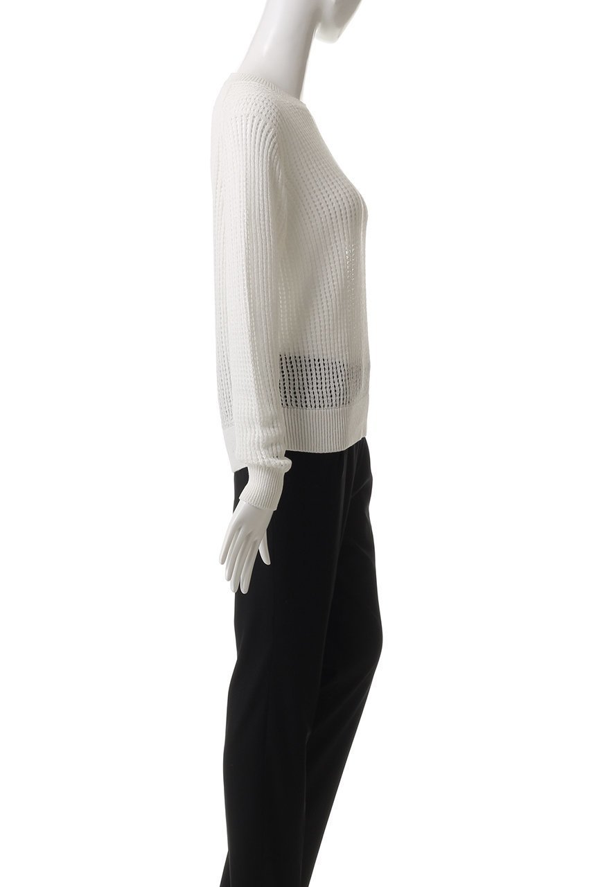 【スローン/SLOANE】の7G透かし編み 和紙×レーヨン クルーネック 人気、トレンドファッション・服の通販 founy(ファニー) 　ファッション　Fashion　レディースファッション　WOMEN　トップス・カットソー　Tops/Tshirt　ニット　Knit Tops　プルオーバー　Pullover　ファブリック　Fabric　ボトム　Bottom　夏　Summer　軽量　Lightweight　透かし　Watermark　other-3|ID: prp329100004441129 ipo3291000000031256243