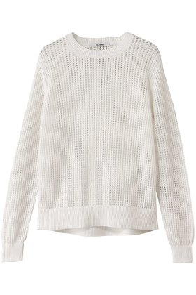 【スローン/SLOANE】の7G透かし編み 和紙×レーヨン クルーネック 人気、トレンドファッション・服の通販 founy(ファニー) ファッション Fashion レディースファッション Fashion for Women トップス・カットソー Cut & Sew Tops ニット Knit Tops & Sweaters カジュアルプルオーバー・ニットトップス Pullovers & Knit Tops / Casual Pullovers ファブリック Fabric, Textile ボトム Bottoms, Lower Wear 夏 Summer 軽量 Lightweight, Ultra Light 透かし Cut-Out, Lacework |ID:prp329100004441129