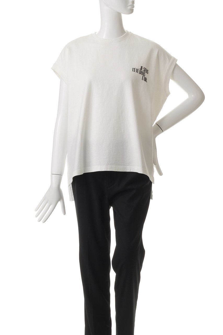 【アッパー ハイツ/upper hights】のBIG NO SLEEVE TEE 人気、トレンドファッション・服の通販 founy(ファニー) 　ファッション　Fashion　レディースファッション　WOMEN　トップス・カットソー　Tops/Tshirt　シャツ/ブラウス　Shirts/Blouses　ロング / Tシャツ　T-Shirts　カットソー　Cut and Sewn　おすすめ　Recommend　ショート　Short　スリーブ　Sleeve　デニム　Denim　ビッグ　Big　リラックス　Relax　夏　Summer　other-2|ID: prp329100004441130 ipo3291000000031256247