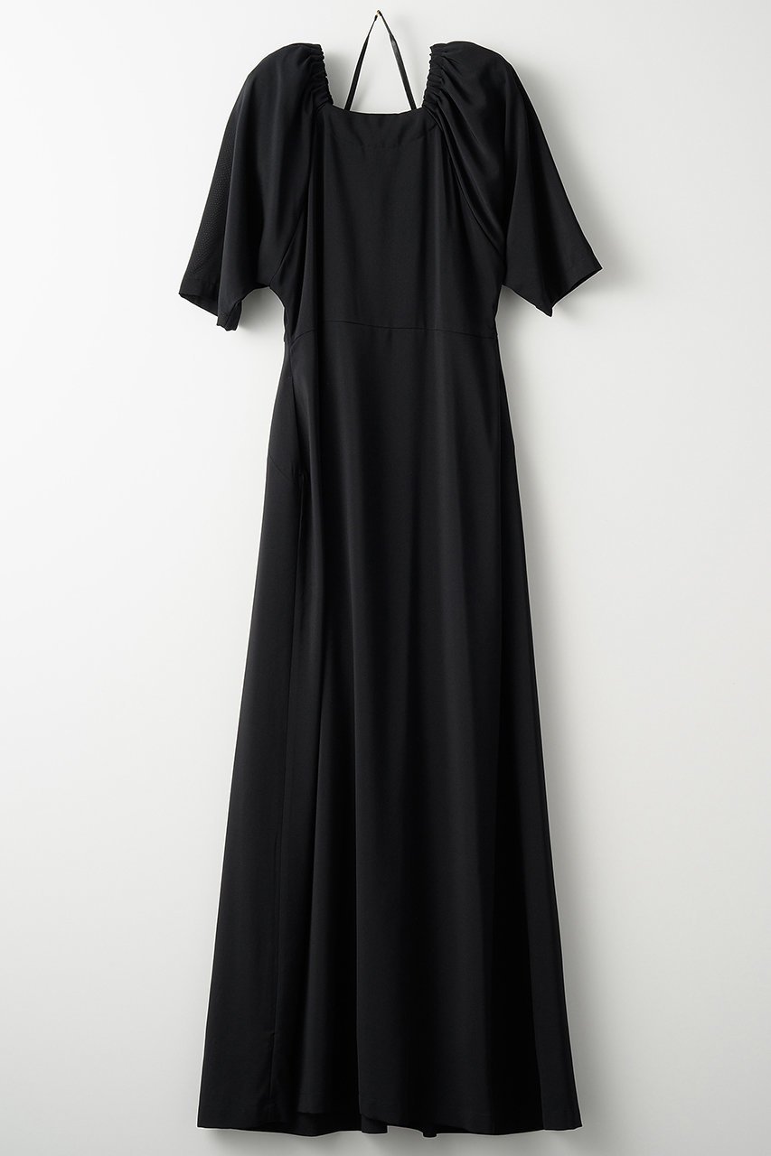 【ミューラル/MURRAL】のBlumenbachia ドレス インテリア・キッズ・メンズ・レディースファッション・服の通販 founy(ファニー) 　ファッション　Fashion　レディースファッション　Fashion for Women　ワンピース　Dresses　フォーマル・パーティードレス・結婚式用ドレス　Elegant & Casual Dresses　チュニック　Tunic Tops & Dresses　オケージョン　Occasion Wear　キュプラ　Cupro, Eco Fabric　ギャザー　Gathered, Ruffled　タンブラー　Tumbler, Travel Mug　チュニック　Tunic, Long Top　ドレス　Dress, One-Piece　ドレープ　Drape, Draping Fabric　ドローコード　Drawcord, Drawstring Cord　ロング　Long, Long-Length　吸水　Absorbent, Quick-Dry　ブラック|ID: prp329100004441135 ipo3291000000032809810